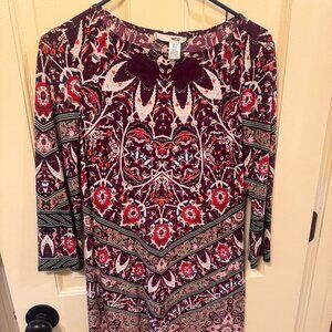 Brand Wisp, Dress,  Size 4, Multicolored purple and pink